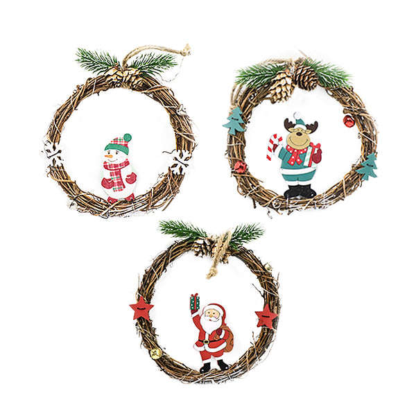 【Decoration Limited Edition】  Lighted wreaths Rattan wreaths, snowman wreaths, wreaths for front doors, windows and wall decorations Christmas Colorful Gift Magical Room Ornaments